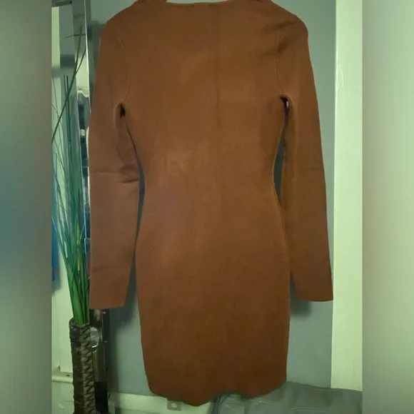 Womens Long Sleeve Half Zip Mini Dress SZ S - Picture 5 of 15